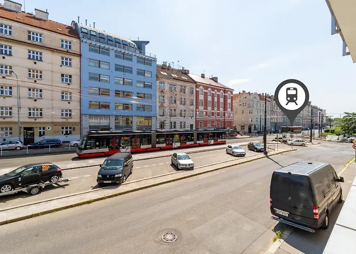 Lägenhet Brand New Two #34 With Free Secure Parking In The Center Prag